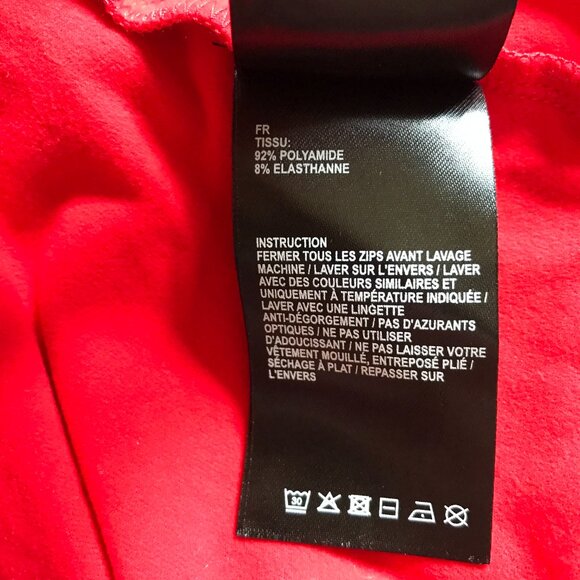 Fulsap Gemini 1/4 Zip Pullover Womens XL Red Base Layer Power Stretch Mock Neck - Picture 8 of 13